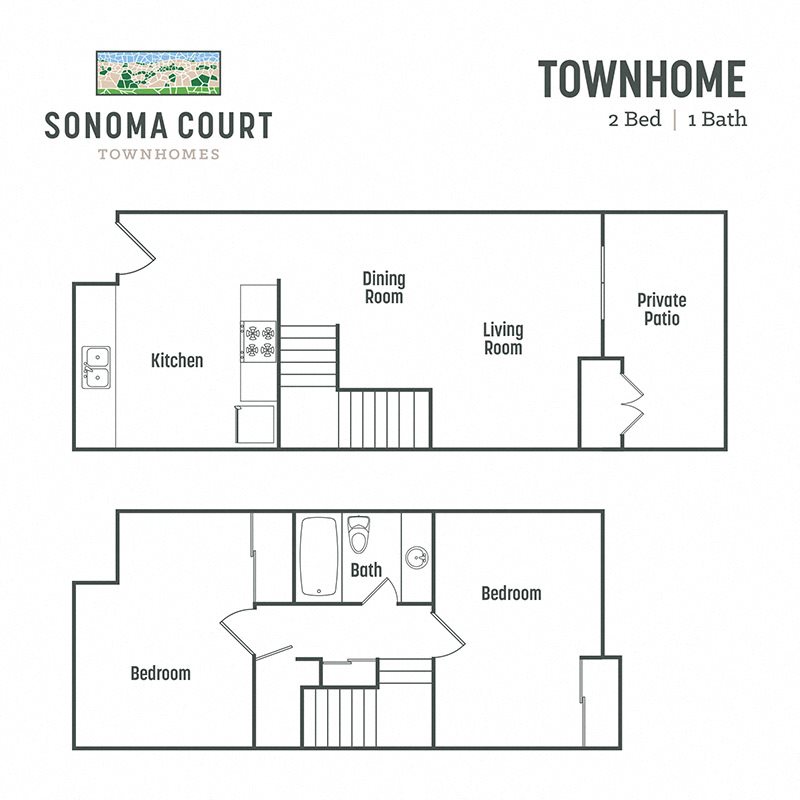 Floor Plans of Sonoma Court Townhomes in Santa Rosa, CA
